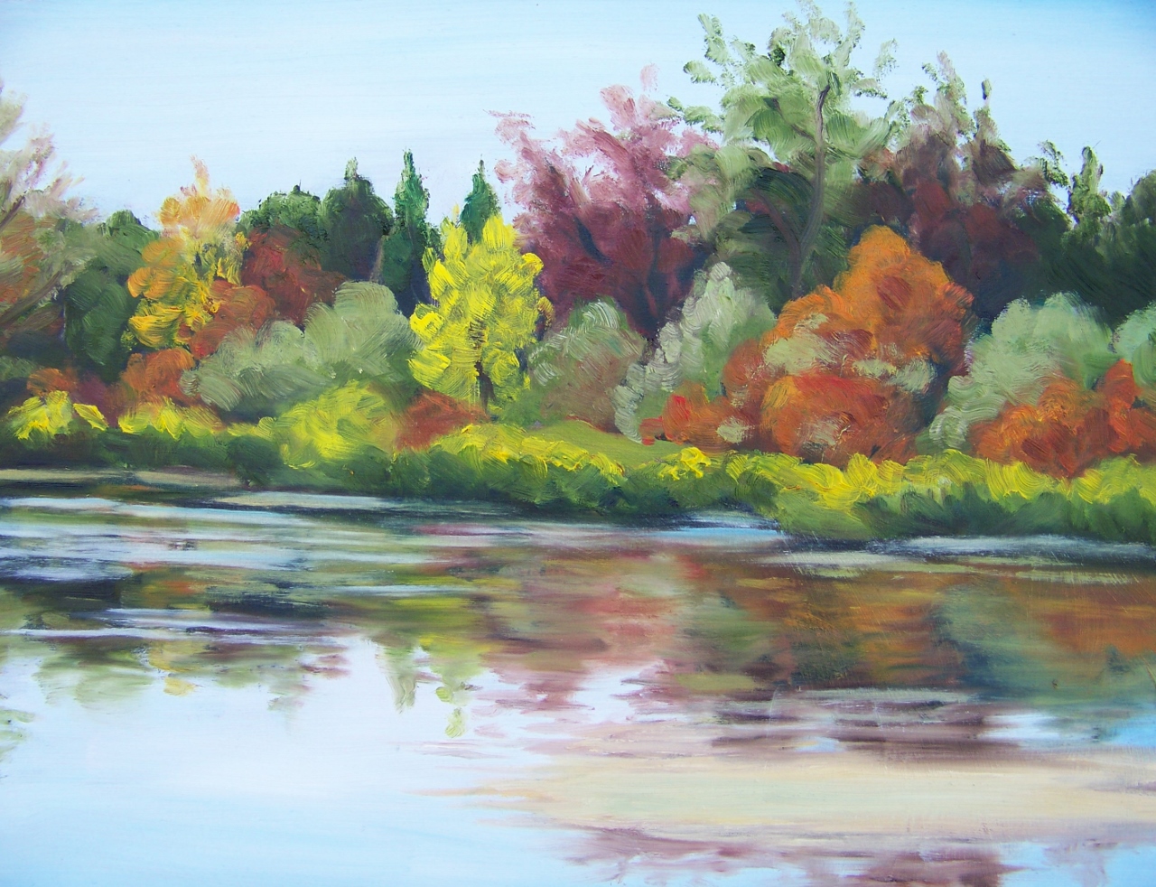 Mary Lake 3 oil on board